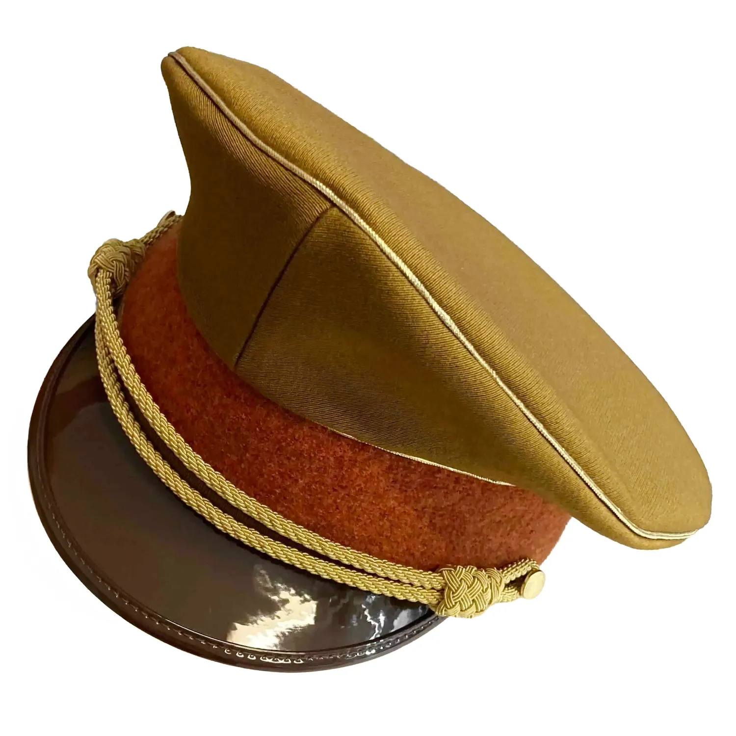 Altenburg berretto militare ocra arancio cordone oro misura 58