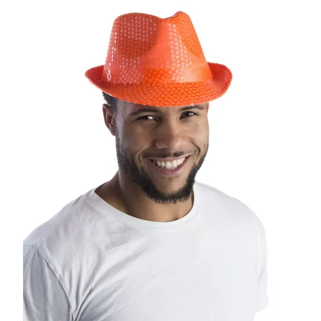 Dress Up America Seailin cappello festa arancione paillettes