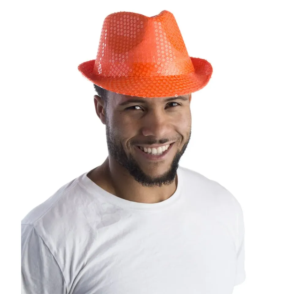 Dress Up America Seailin cappello festa arancione paillettes