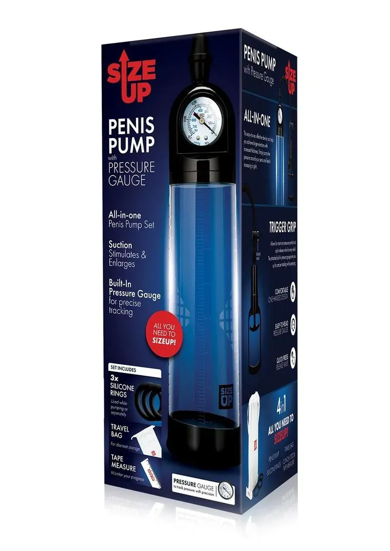 Pleasure Wigs Size Up pompa pene con manometro