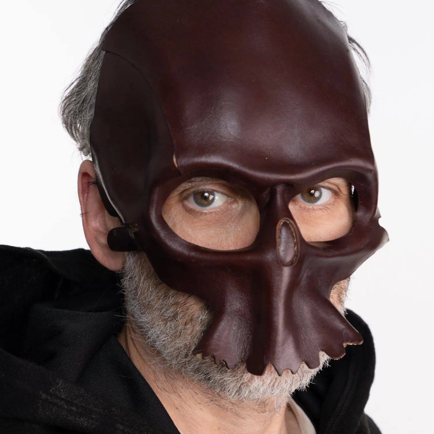 Altenburg Phantom maschera veneziana pelle rossa 20 cm