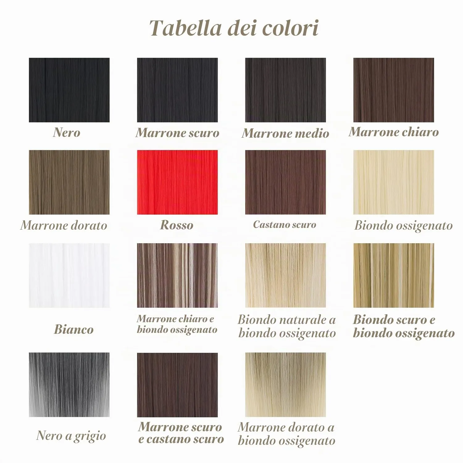 Gairyan extension clip lisce 60cm auburn scuro 8 pezzi