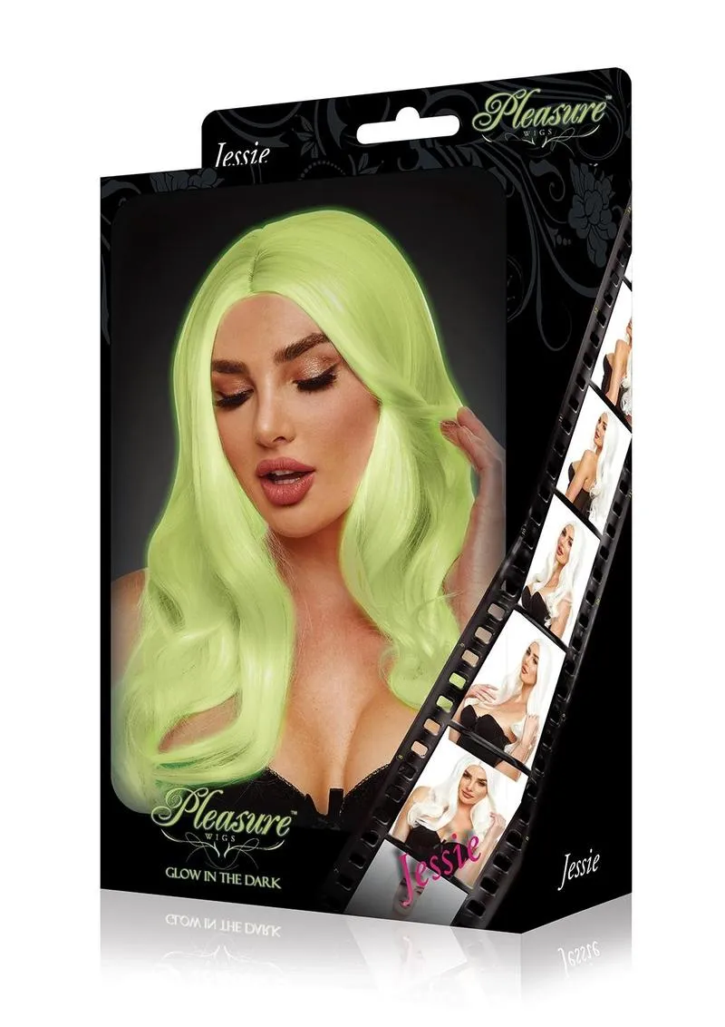 Pleasure Wigs Jessie parrucca bianca fosforescente glow