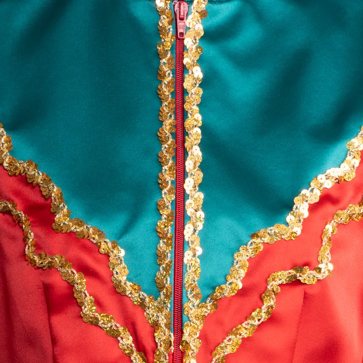Altenburg Guard abito da guardia verde-rosso paillettes oro