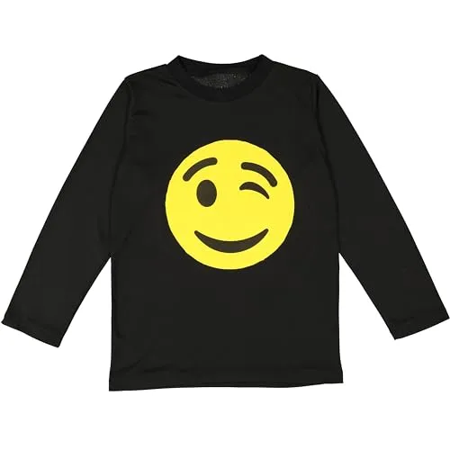 Dress Up America Emoji maglietta gialla occhiolino XL