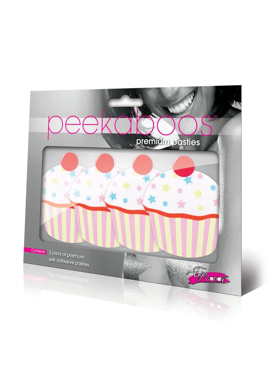 Peekaboos Pasties Cupcakes copricapezzoli 2 paia adesivi