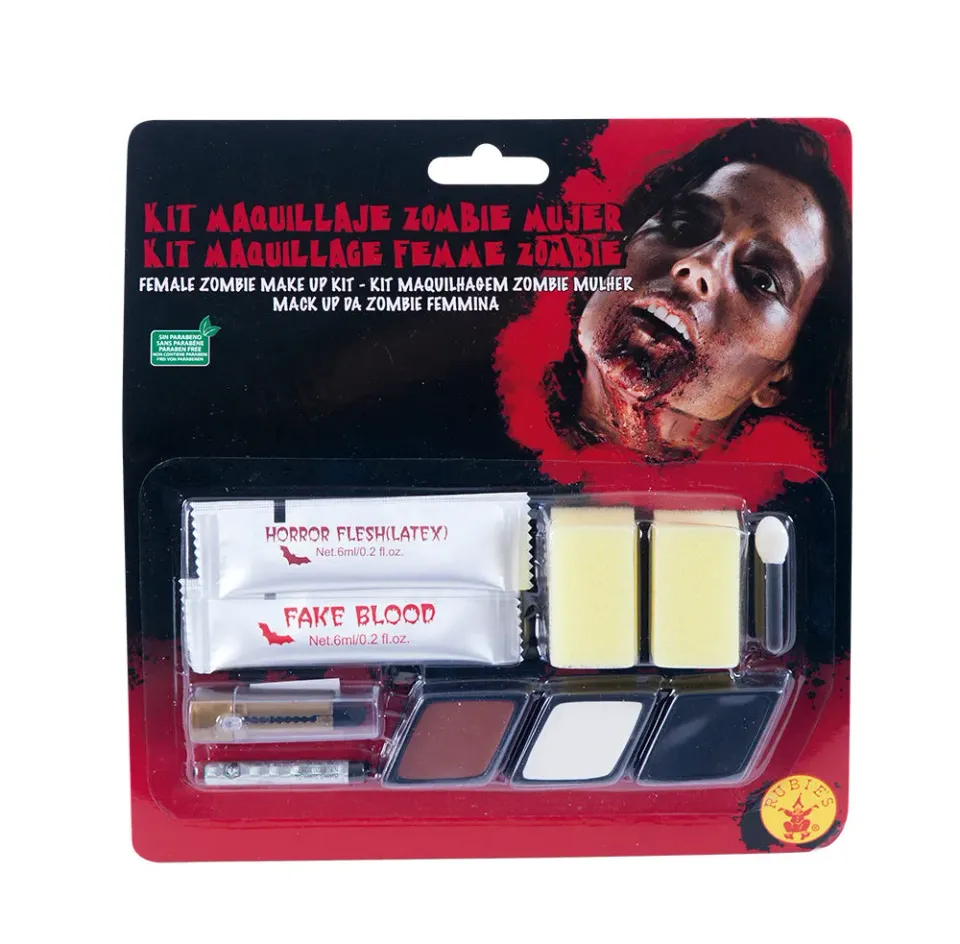 Rubies Zombie kit trucco donna viso halloween