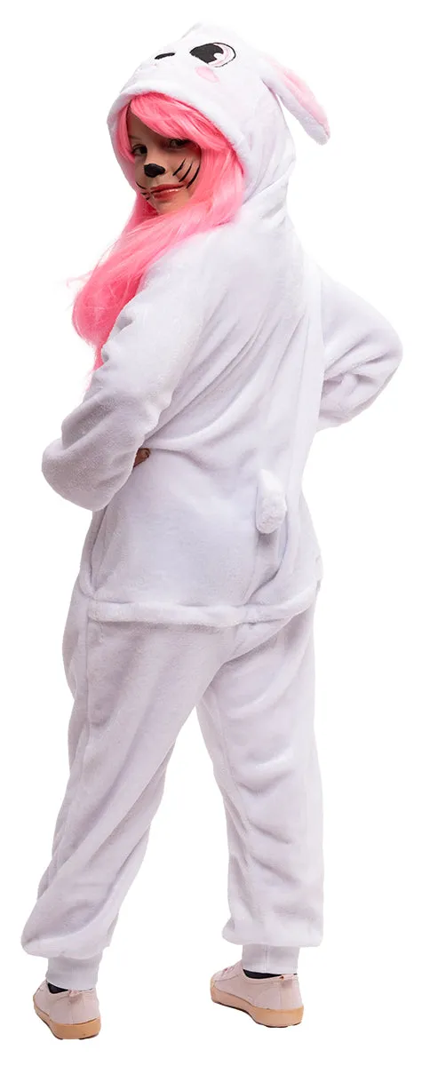 Rubies Coniglietta costume bambina bianco con orecchie