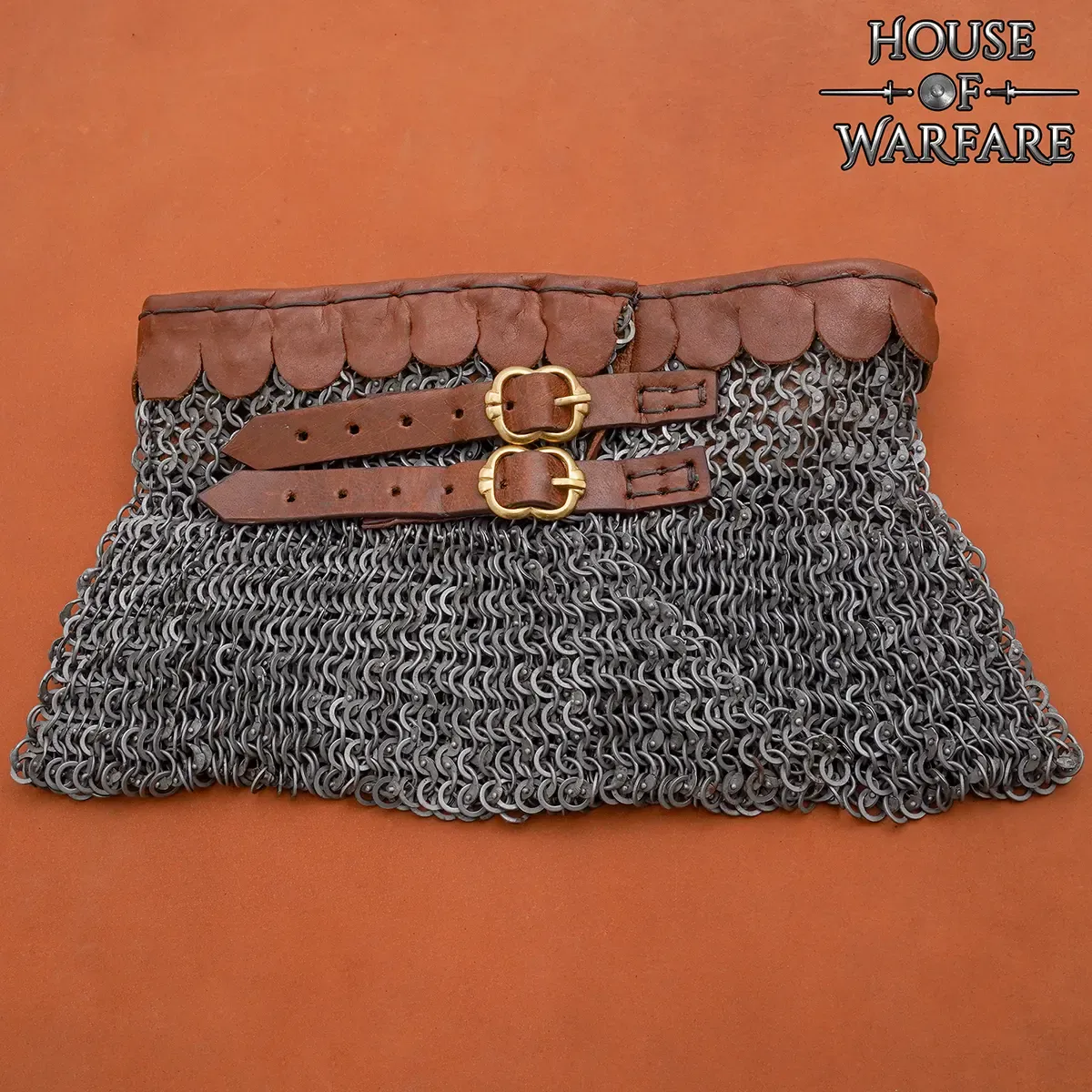 Medieworld Chainmail Gorget 6mm 18 Gauge gorgiera acciaio
