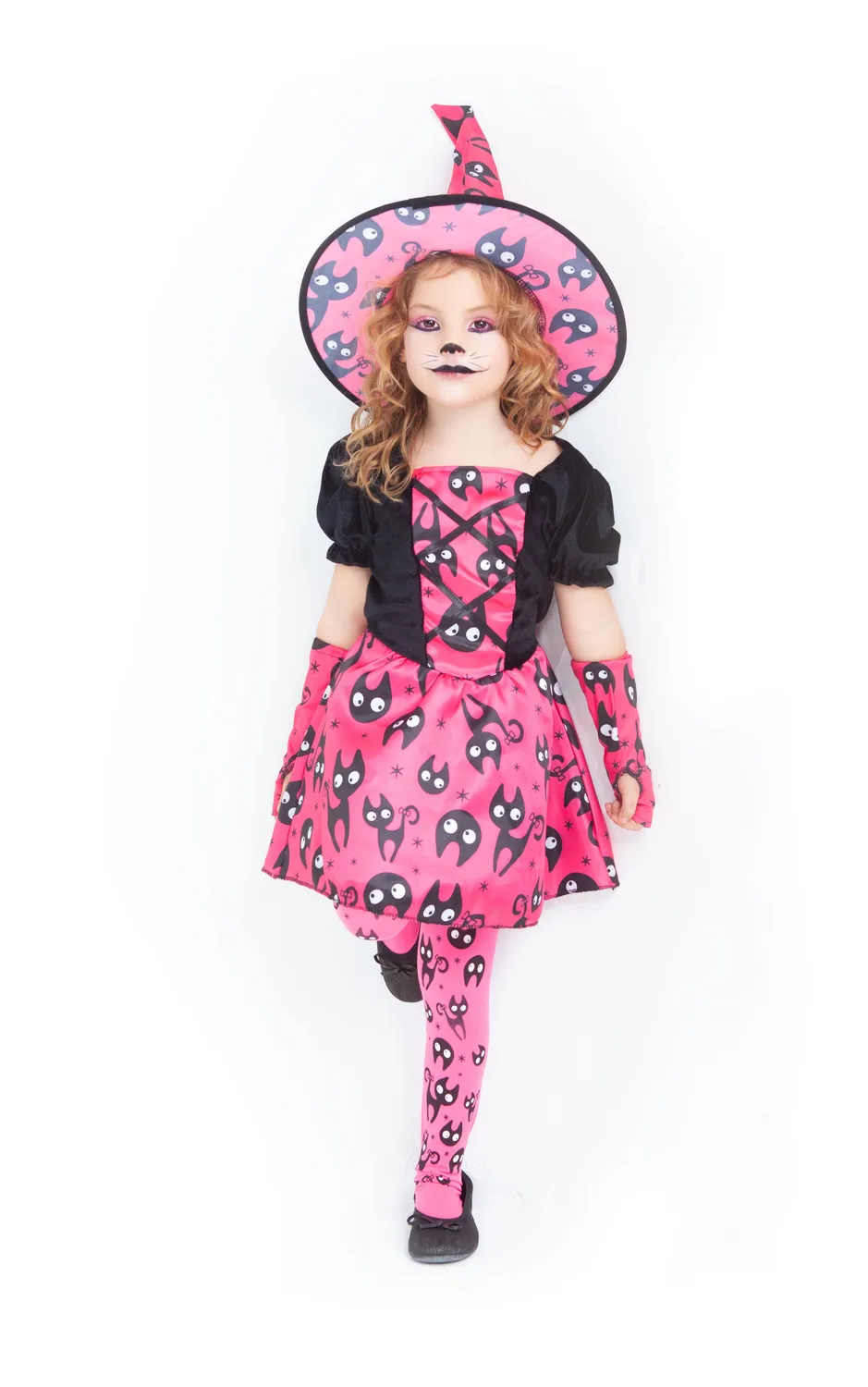 Rubies Strega Mininos Rosa Costume Bambina Gatto