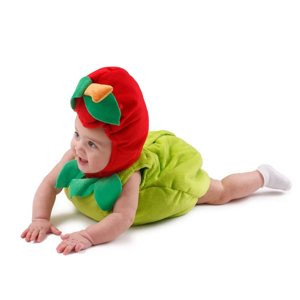 Dress Up America Mela costume neonato 6-12 mesi con cappuccio