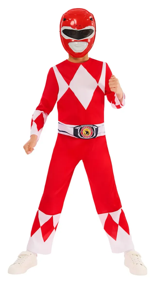 Rubies Power Rangers Rosso costume bambino tuta con maschera