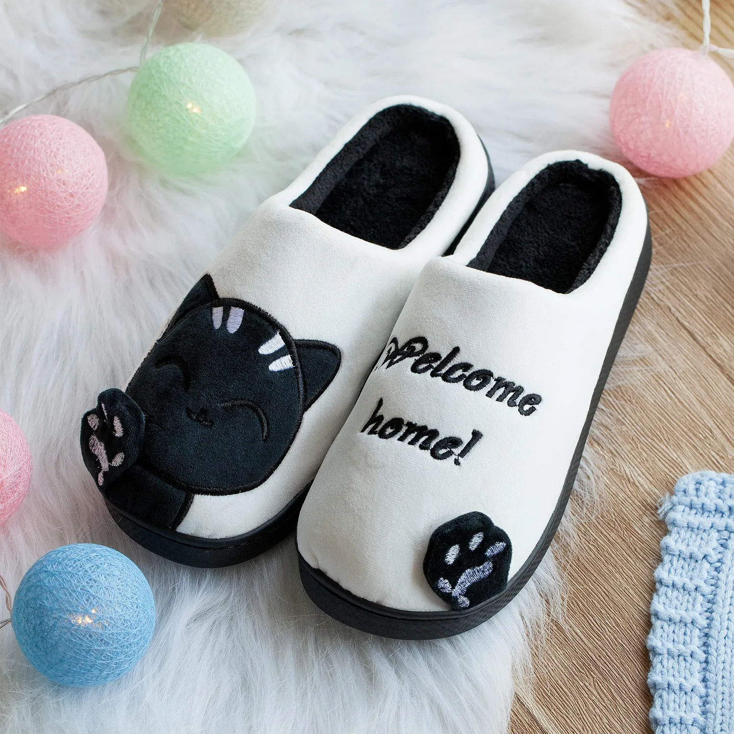 Katara Pantofole Animali Peluche 36-44 Unisex Morbide Invernali