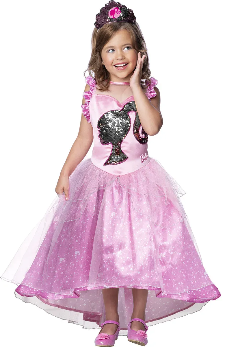 Rubies Barbie Principessa costume bambina fucsia paillettes