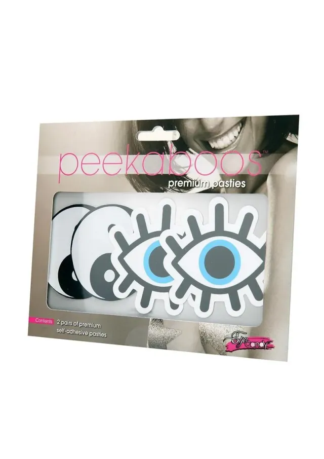 Peekaboos Pasties Yin Yang copricapezzoli 2 paia bianco nero