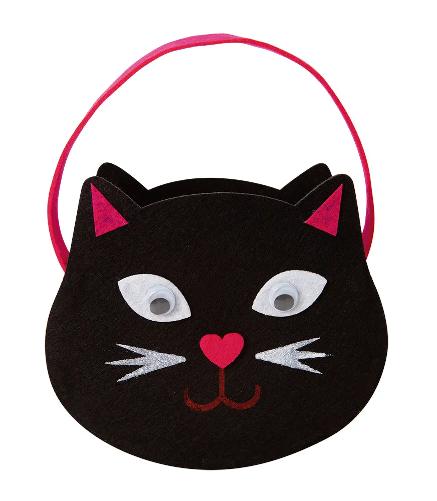 Rubies Gattino Nero borsa caramelle feltro bimba