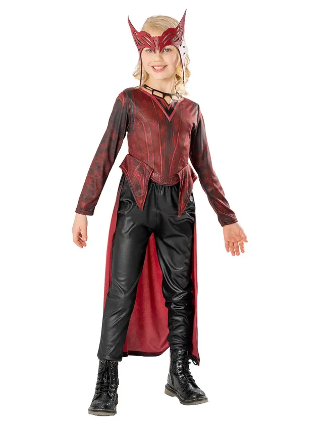 Rubies Strega Scarlatta Deluxe costume bambina M Marvel