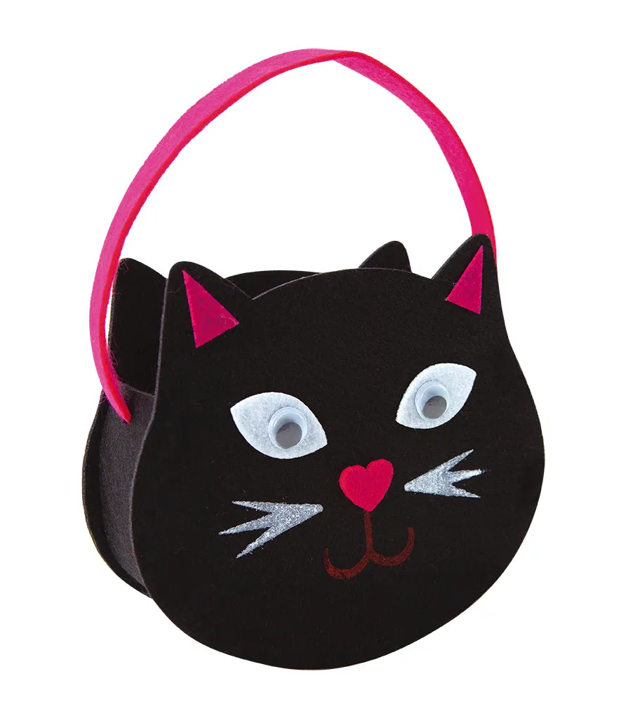 Rubies Gattino Nero borsa caramelle feltro bimba