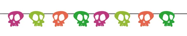Rubies Teschi ghirlanda neon 2 m Halloween