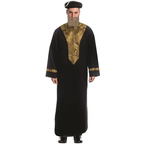 Dress Up America Rabbino costume adulto nero realistico