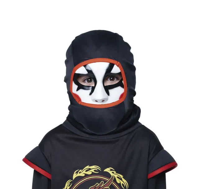 Rubies Ninja Maschera con Cappuccio OS Nera