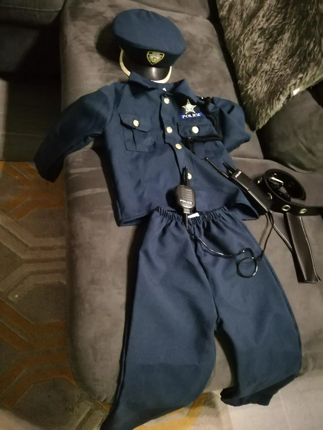 Dress Up America Costume Poliziotto Bambino 3-4 Anni Set Completo