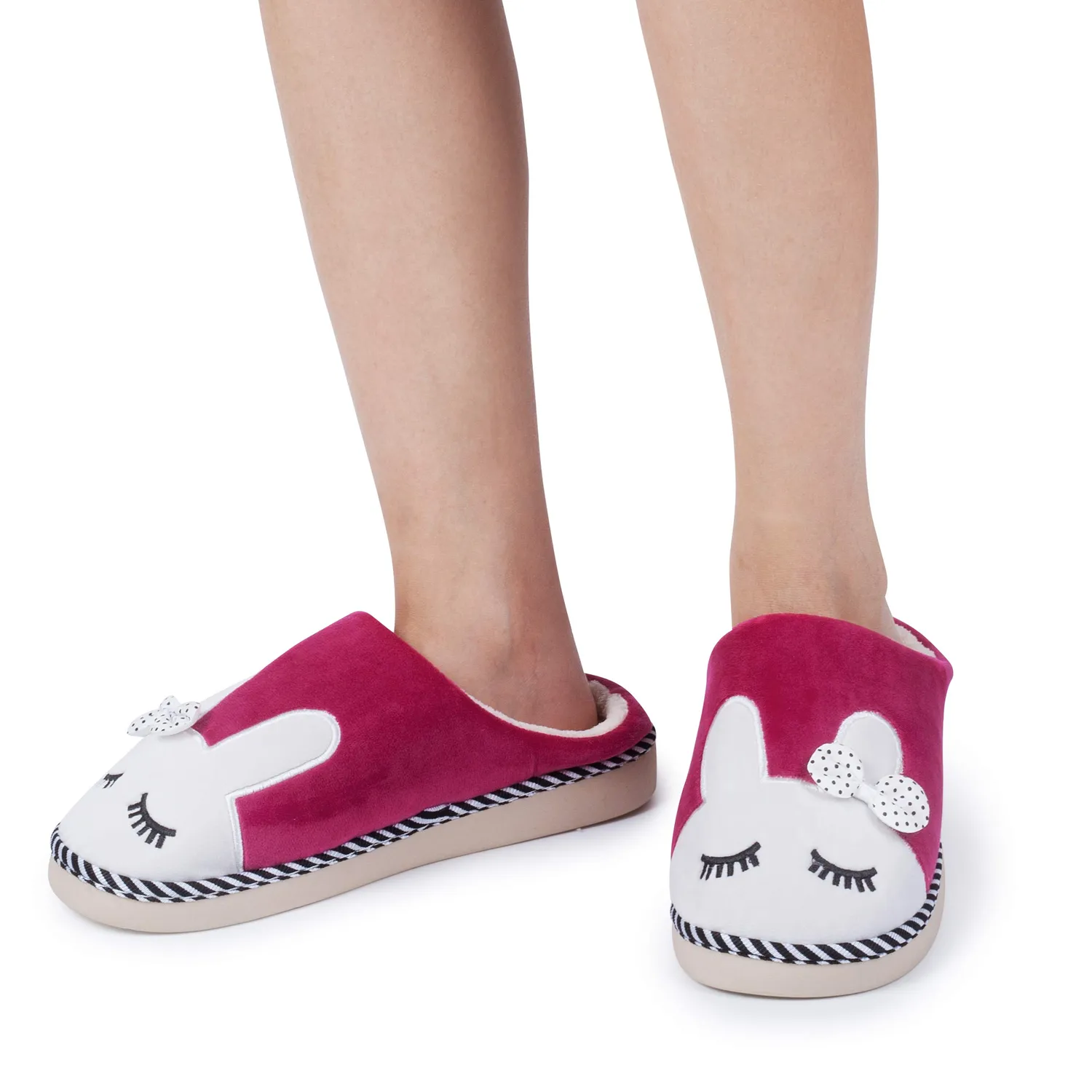 Katara Pantofole Coniglio peluche bacca EU 37/38 donna