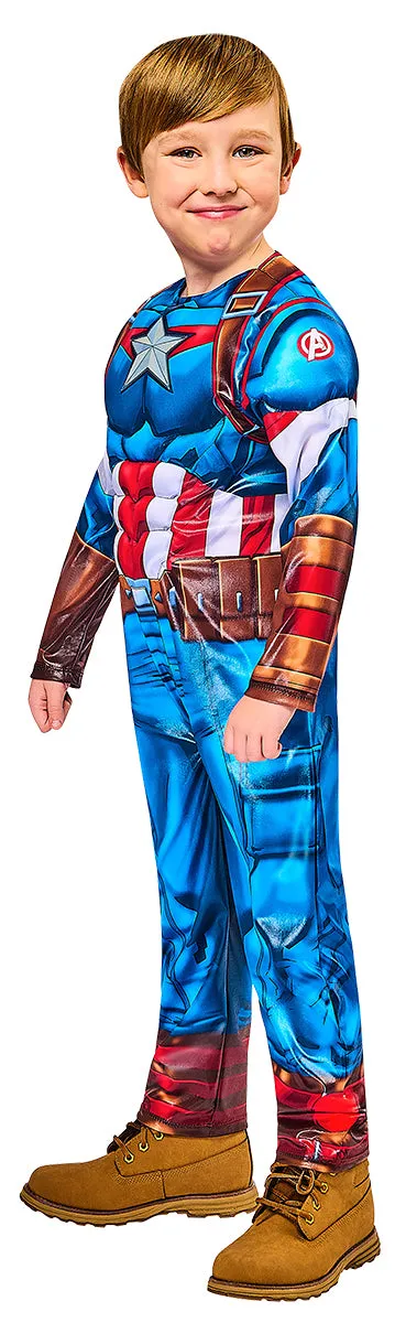 Rubies Capitan America Black Line costume bambino scudo