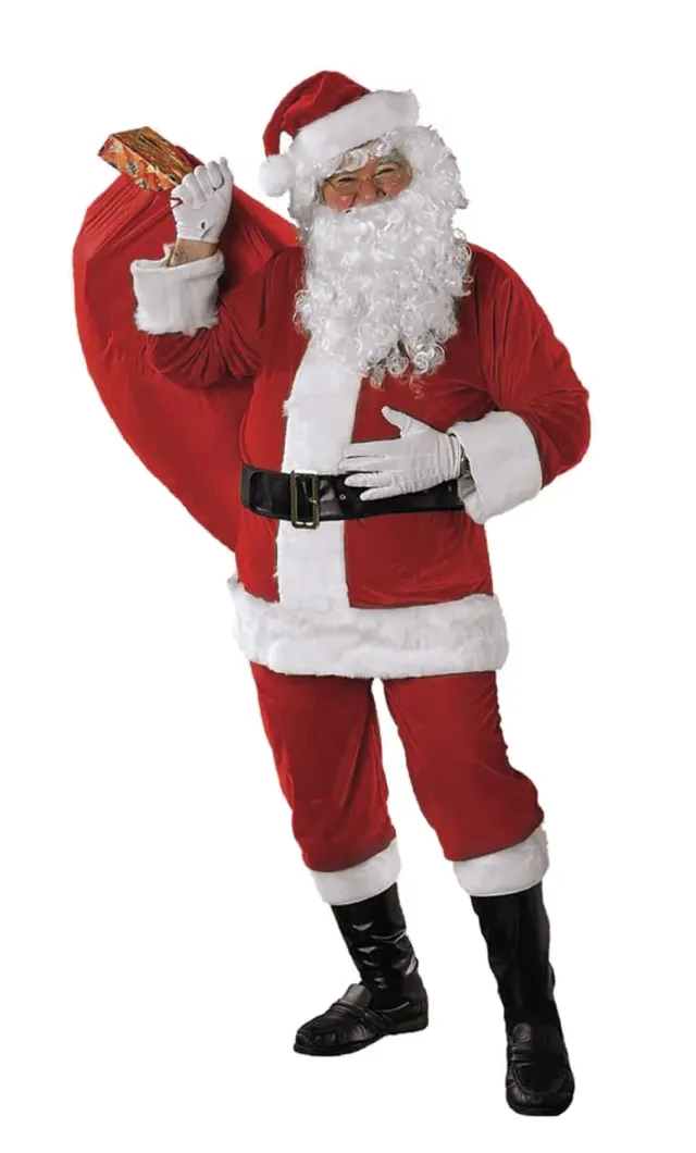 Rubies Babbo Natale Premium costume adulto MST rosso