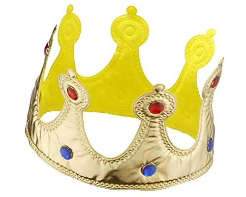 Dress Up America Corona Oro scettro blu bimbi