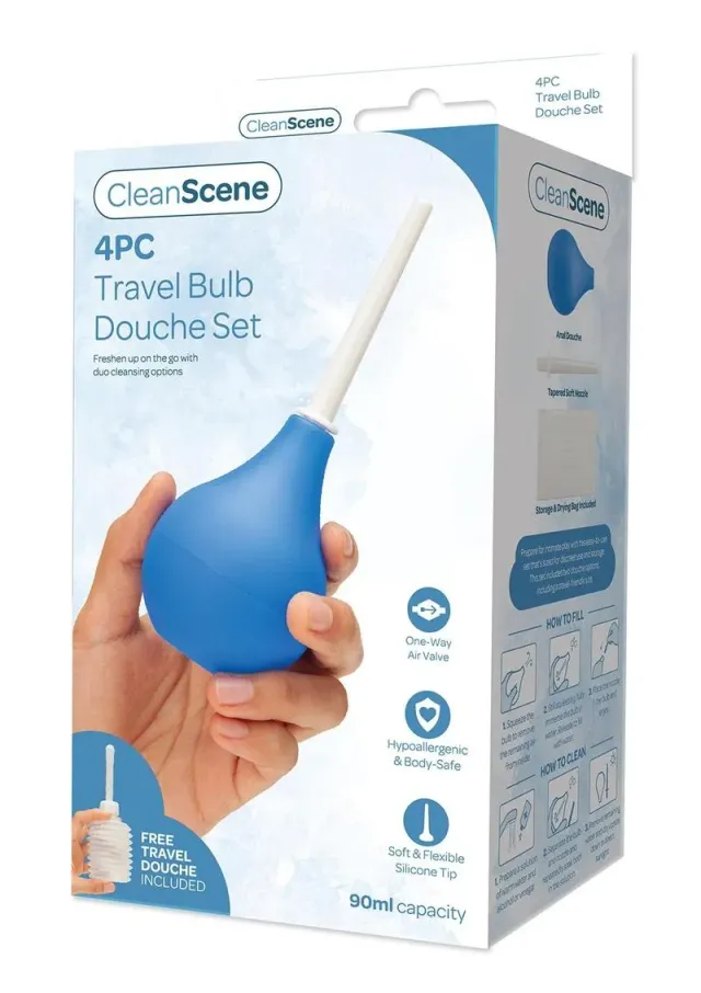 AquaClean Travel Bulb set doccia intima blu da viaggio