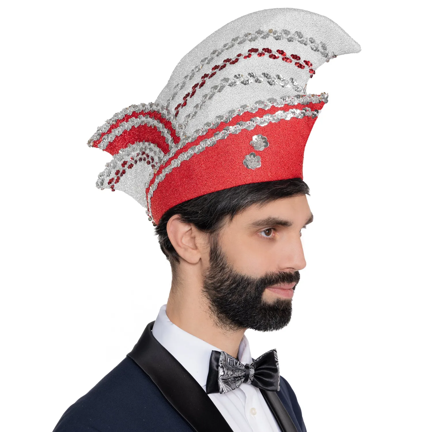 Altenburg berretto carnevalesco comitato bianco rosso 54-64
