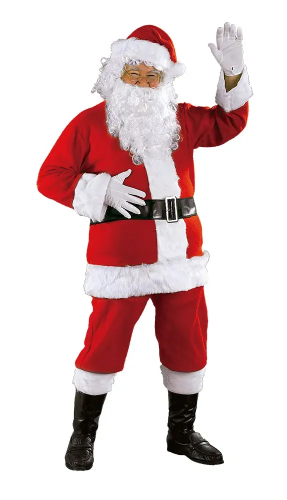 Rubies Babbo Natale Luxe costume adulto MST rosso