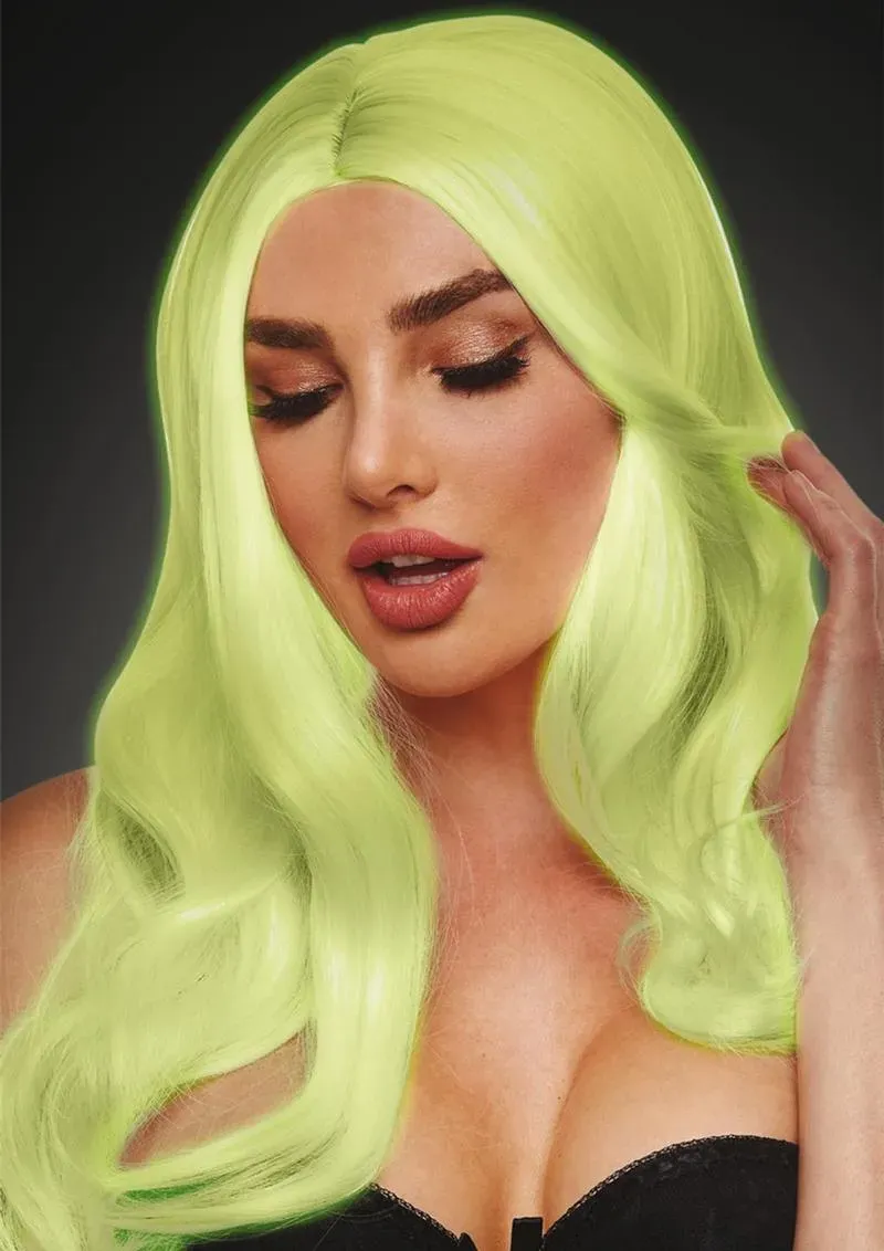 Pleasure Wigs Jessie parrucca bianca fosforescente glow