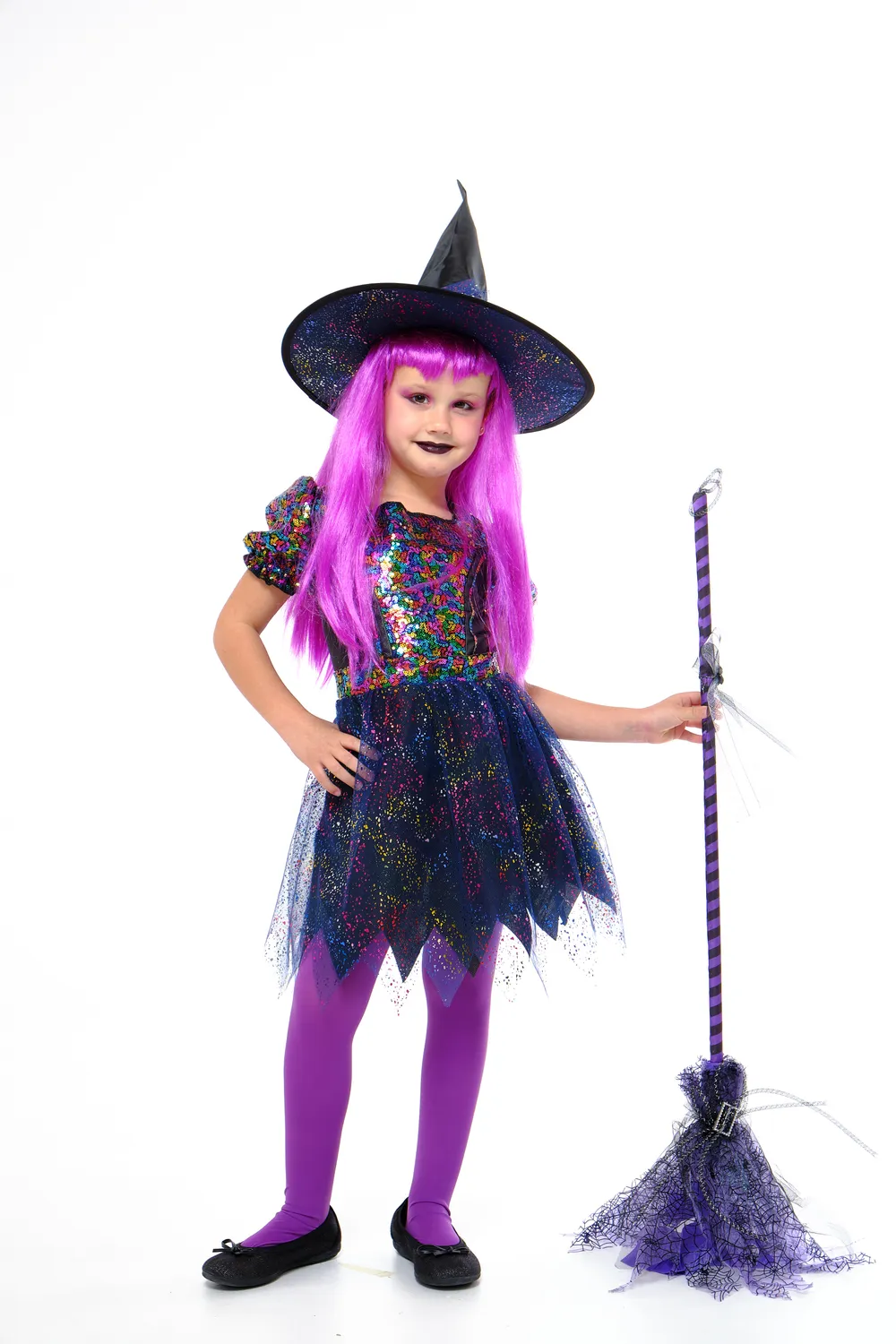 Rubies Brilli Brilli costume strega bambina glitter