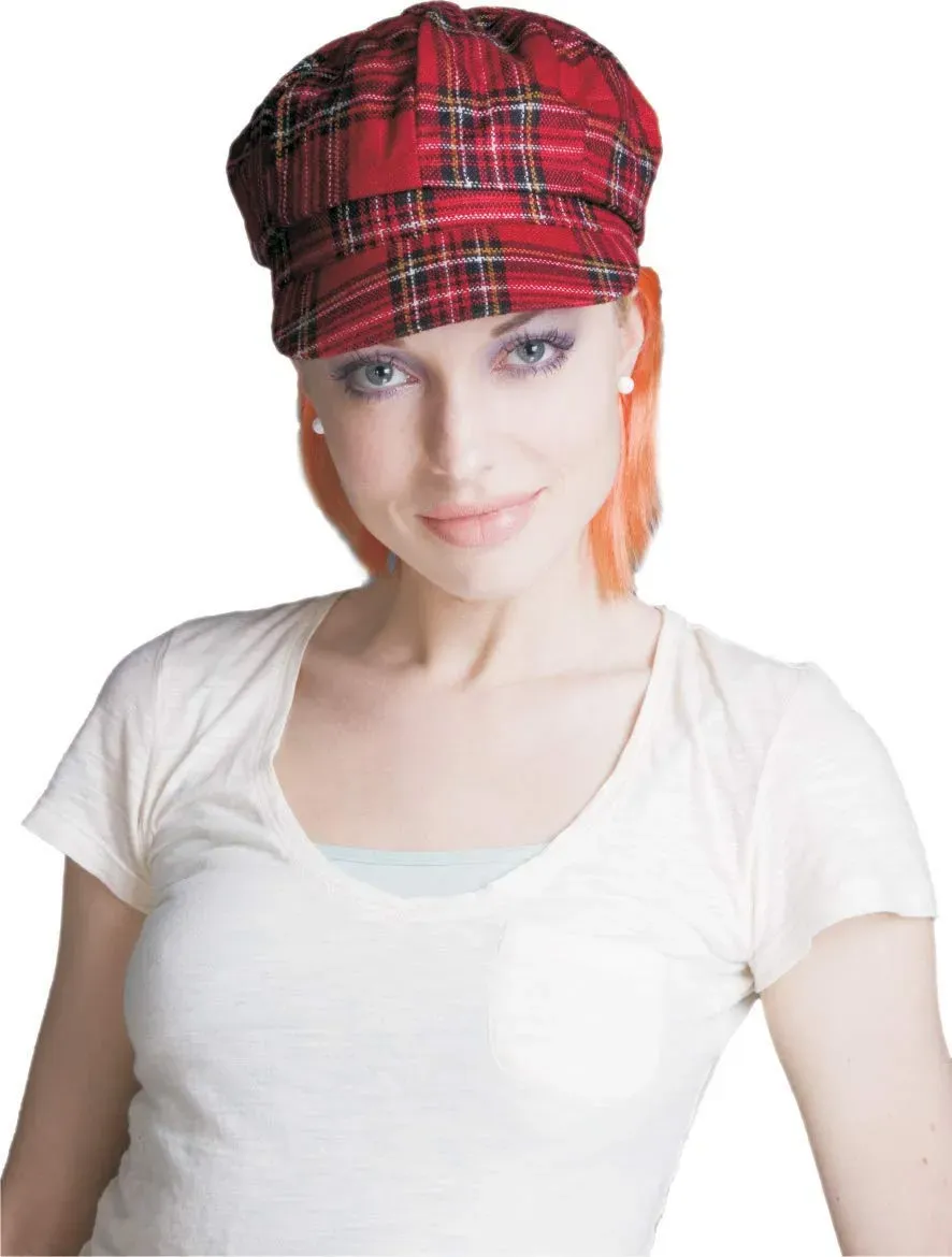 Dress Up America Strillone Quadri cappello con parrucca rossa