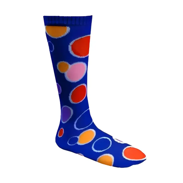 Dress Up America Circle Knee calze bimba blu a righe