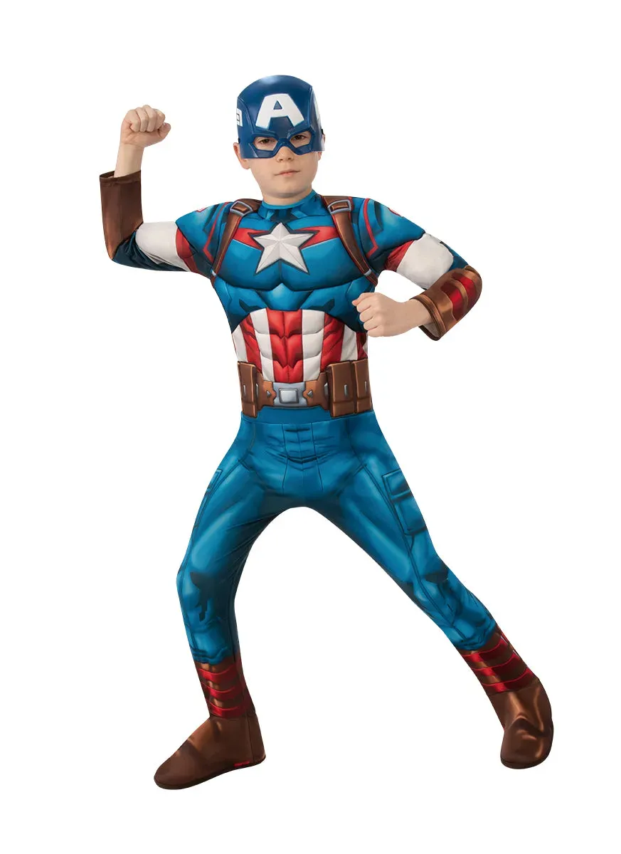 Rubies Capitan America Classic costume bimbo con maschera