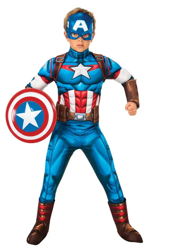 Rubies Capitan America Deluxe costume bambino