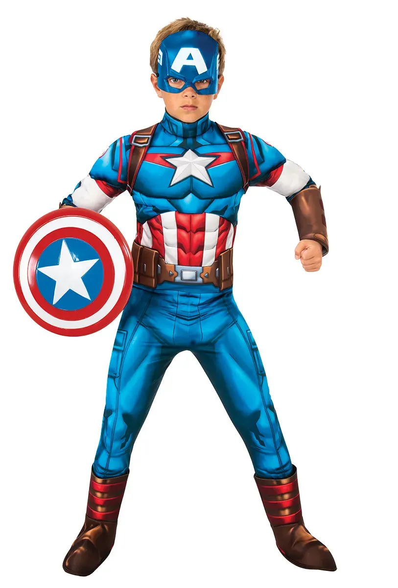 Rubies Capitan America Deluxe costume bambino