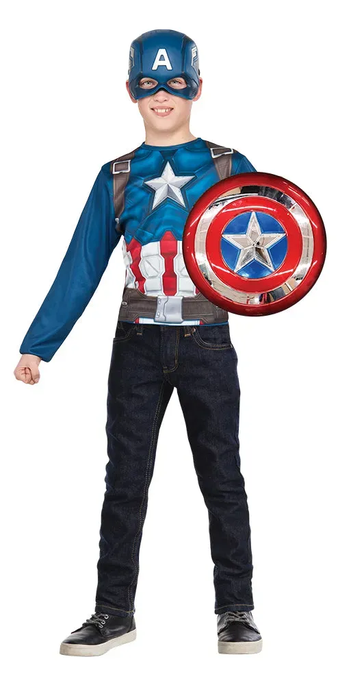 Rubies Capitan America costume bambino petto scudo OS
