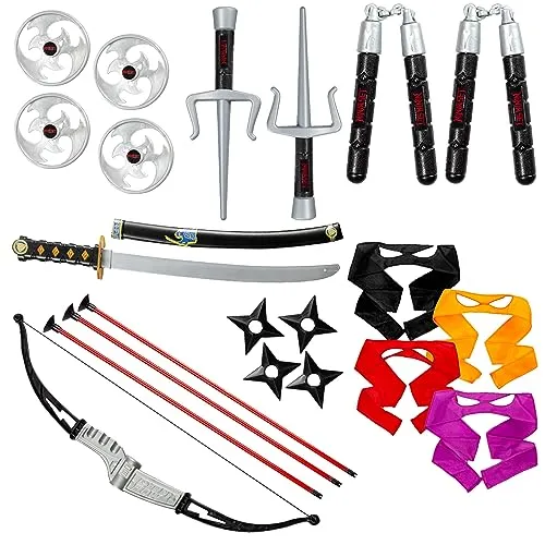 Dress Up America Ninja set armi costume bimbi 22 pezzi