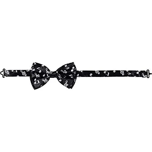 Dress Up America Papillon Note Musicali Farfallino Uomo Nero