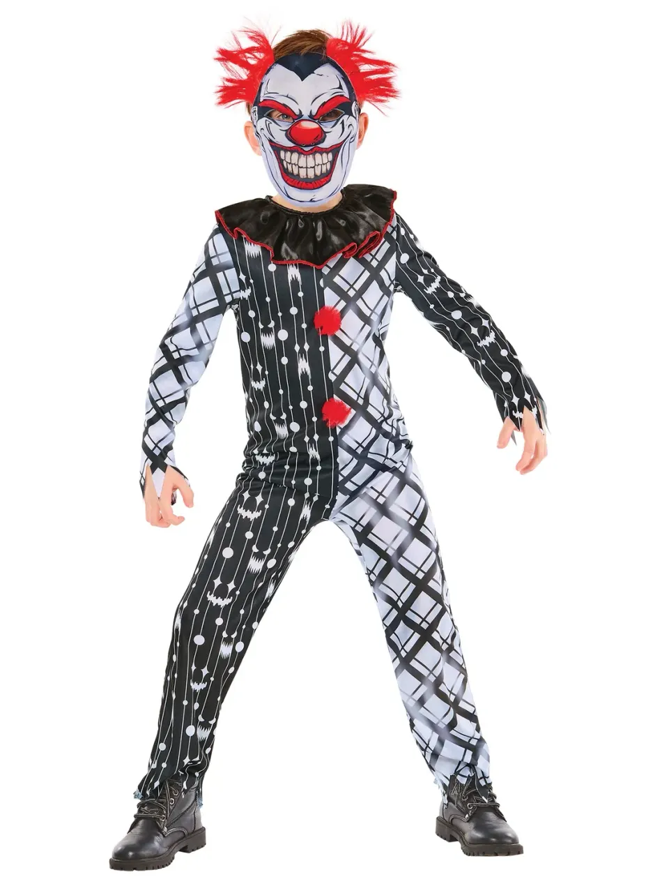 Rubies Clown Sinistro costume bambino taglia S Halloween