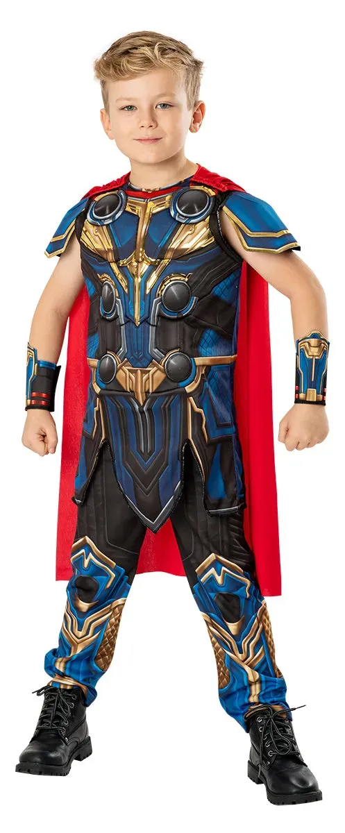 Rubies Thor Love and Thunder costume bambino Deluxe blu