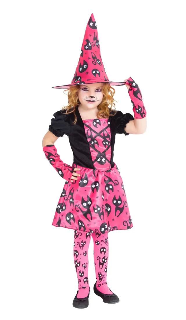 Rubies Strega Mininos Rosa Costume Bambina Gatto