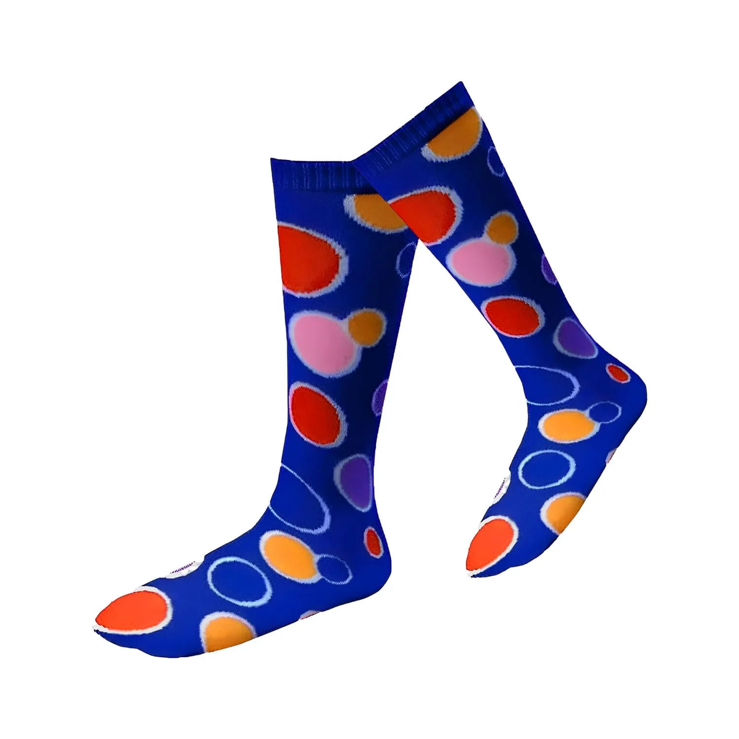 Dress Up America Circle Knee calze bimba blu a righe
