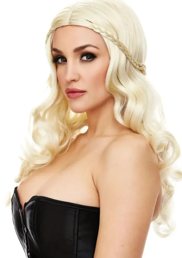 Pleasure Wigs Anna parrucca biondo platino lunga festa