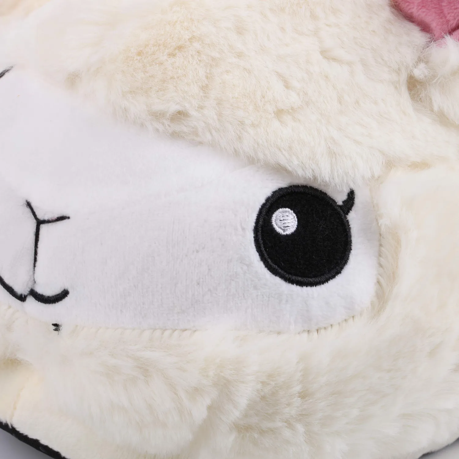 Katara Lama pantofole 36-44 aperte in peluche morbido