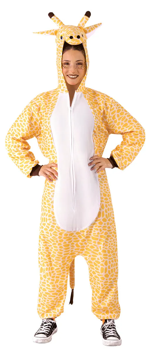Rubies Giraffa costume adulto tuta con cappuccio MST